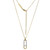 MN0118 - Paperclip Pave Lab-Created Diamond Pendant Necklace