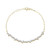 MB0122 - Pear/Round Lab-Created Diamond Paperclip Bracelet