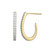 ME0127 - Timeless Small J-Hoop Lab-Created Diamond Earrings