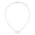 BN0276W - Open Oval Lab-Created Diamond Necklace