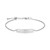 BB0265W - ID Bar with Bezel-Set Lab-Created Diamond Bolo Bracelet