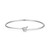 BB0258W - Bezel-Set Lab-Created Diamond Flex Bangle