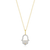 BN0029Y - Hamsa Pendant Necklace in 14K Yellow Gold-Plated Sterling Silver