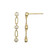 BE0262Y - Trio Bezel-Set Lab-Created Diamond Drop Earrings