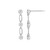 BE0262W - Trio Bezel-Set Lab-Created Diamond Drop Earrings