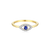 BR0028Y - Evil Eye Statement Ring in 14K Yellow Gold-Plated Sterling Silver