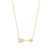 BN0048Y - Arrow Statement Necklace in 14K Yellow Gold-Plated Sterling Silver