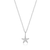 BN0041W - Starfish Statement Necklace in Rhodium-Plated Sterling Silver