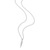 BN0190W - Pave Dagger Lab-Created Diamond Pendant Necklace in Rhodium-Plated Sterling Silver