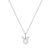 BN0109W - Taurus Constellation Pendant Necklace in Rhodium-Plated Sterling Silver