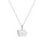 BN0289W - Iowa State Lab-Created Diamond Pendant Necklace