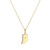 BN0288Y - Indiana State Lab-Created Diamond Pendant Necklace