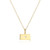 BN0284Y - S. Dakota State Lab-Created Diamond Pendant Necklace