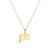 BN0282Y - Connecticut State Lab-Created Diamond Pendant Necklace