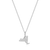 BN0210W - New York State Lab-Created Diamond Pendant Necklace in Rhodium-Plated Sterling Silver