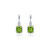 Lafonn August Birthstone Earrings bonded in Platinum