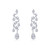 Lafonn Exquisite Chandelier Earrings bonded in Platinum