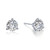 Lafonn 3 CTW 3 Prong Martini Stud Earrings bonded in Platinum