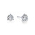 Lafonn 1.5 CTW 3 Prong Martini Stud Earrings bonded in Platinum