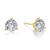 Lafonn 4 CTW 3 Prong Martini Stud Earrings bonded in Platinum