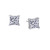 Lafonn 2.5 CTW Solitaire Stud Earrings bonded in Platinum