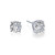 Lafonn 2.5 CTW 4 Prong Stud Earrings bonded in Platinum