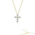 Lafonn Cross Shadow Charm  Pendant  Necklace  P0217CLT
