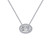 Lafonn Pear-Shaped Halo Necklace  N0102CLP