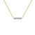 Lafonn 0.09 CTW Dainty Bar Necklace  N0096CLP
