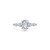 Lafonn 3.66 CTW Oval Solitaire Ring Bonded in Platinum  R0540CLP