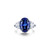 Lafonn 7 CTW Fancy Lab-Grown Sapphire Three-Stone Ring Bonded in Platinum  SYR024SP