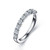Lafonn 0.75 CTW Half-Eternity Band Bonded in Platinum  R0408CLP