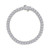 Lafonn 7.5 CTW Aria Half-Bezel Tennis Bracelet Bonded in Platinum
