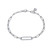 Lafonn 0.57 CTW 2-Tone Paperclip Bracelet Bonded in Platinum