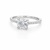 14kt White Gold Diamond Engagement Setting for a Round Diamond 0.40 CTW 
