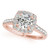 14KT White Gold Round Diamond Halo Engagement Ring  50576-E