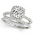 14KT White Gold Round Diamond Halo Engagement Ring 50893-E