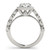 Diamond Halo Engagement Ring for a Round Stone in 14KT White Gold 50878-E-1