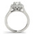 Diamond Halo Engagement Ring for a Round Stone in 14KT White Gold 50848-E-A