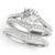 Diamond Halo Engagement Ring for a Round Stone in 14KT White Gold 50663-E-1