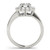 Diamond Halo Engagement Ring for a Round Stone in 14KT White Gold 50833-E