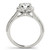 Diamond Halo Engagement Ring for a Round Stone in 14KT White Gold 50966-E