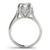 Diamond Halo Engagement Ring for a Round Stone in 14KT White Gold 84884