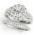 Diamond Halo Engagement Ring for a Round Stone in 14KT White Gold 50955-E-1