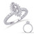 Diamond Engagement Ring  in 14K White Gold    EN8094-8X4MWG
