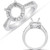 White Gold Halo Ring  in 14K White Gold   EN7504-7MWG