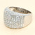 Wide Pave Diamond Band in 18KT White Gold 2.00 CTW