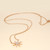 Starburst Diamond Necklace in 18KT Rose Gold 0.30 ctw