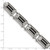 Stainless Steel Polished Black Rhodium -plated Wire 8.5 inch Link Bracelet