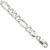 Sterling Silver 8.5mm Polished Flat Figaro Chain